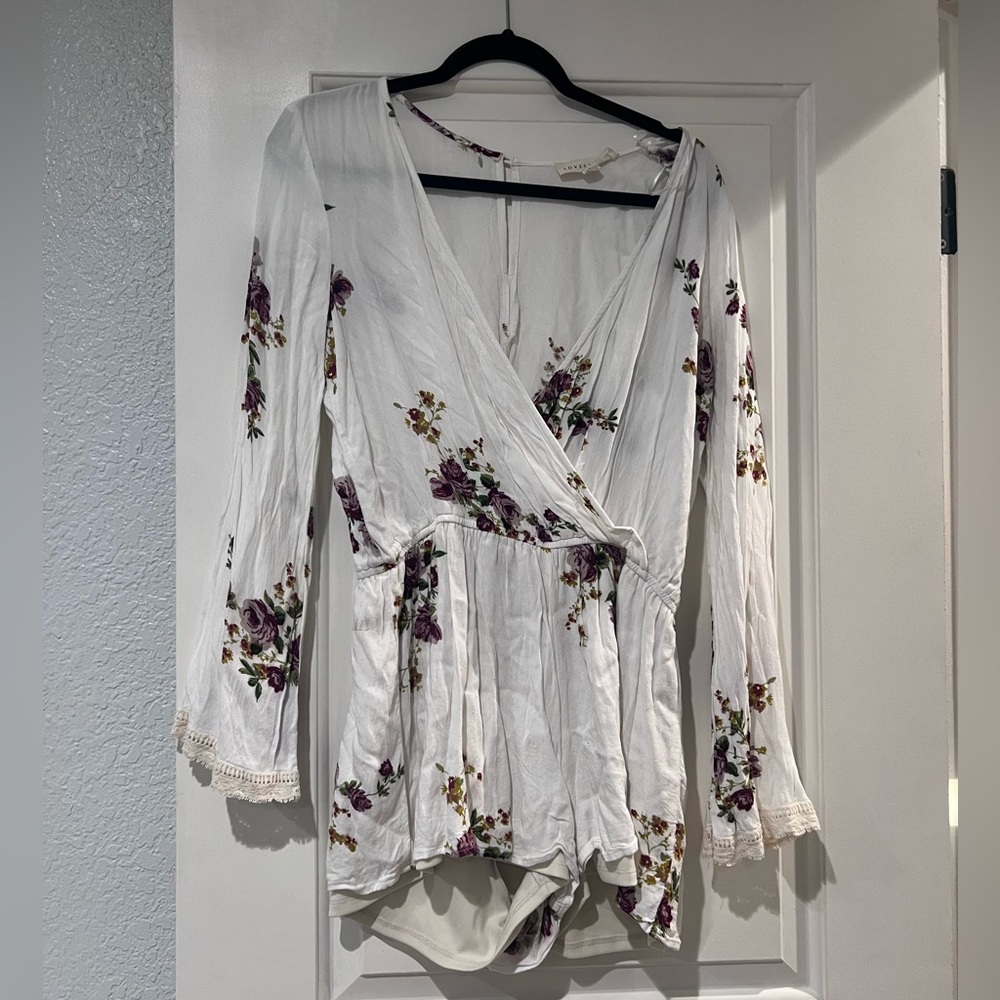 Long sleeve, short romper